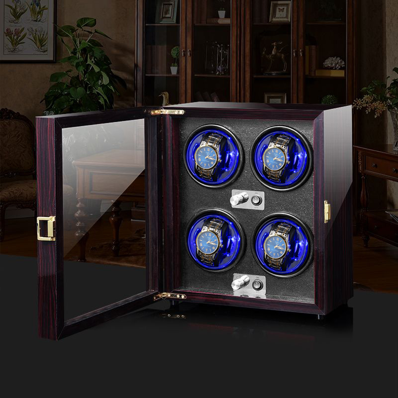 Luxury Watch Winder 4 Watches  - Watch Winder 4 Watches Automatic Silent ulasan dan harga