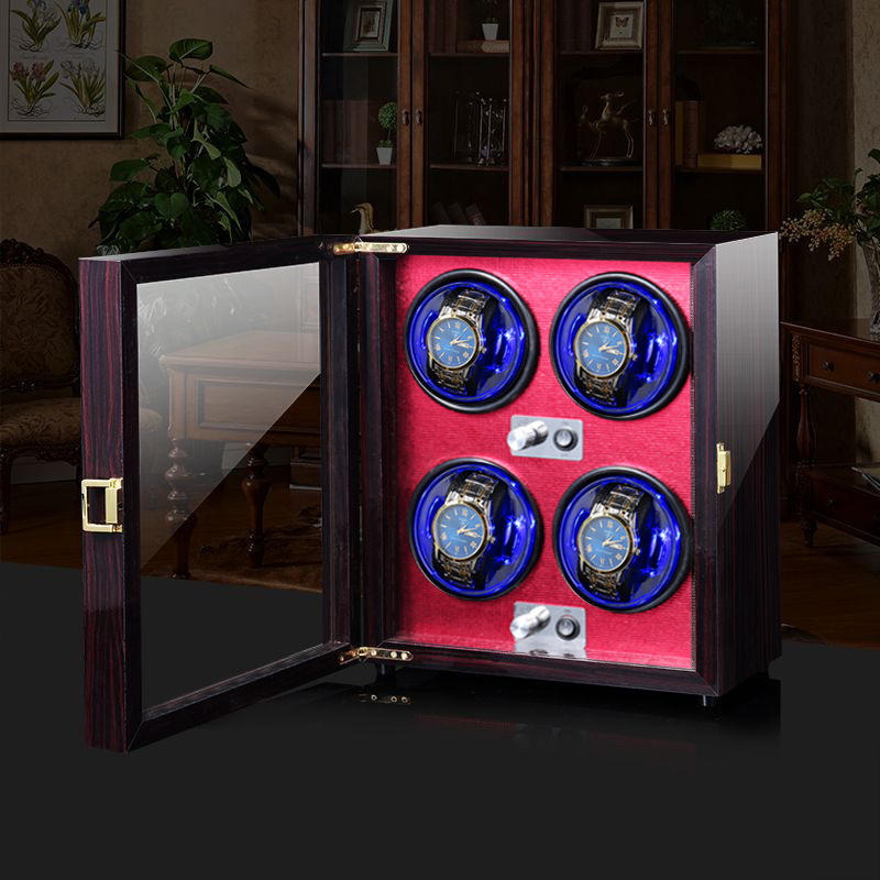 Luxury Watch Winder 4 Watches  - Watch Winder 4 Watches Automatic Silent ulasan dan harga