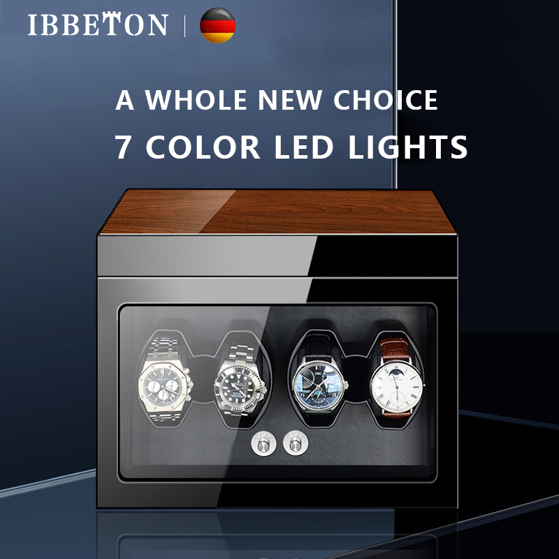 IBBETON 2/3/4/6/9 slots Watch  - Watch Winder 4 Watches Automatic Silent ulasan dan harga