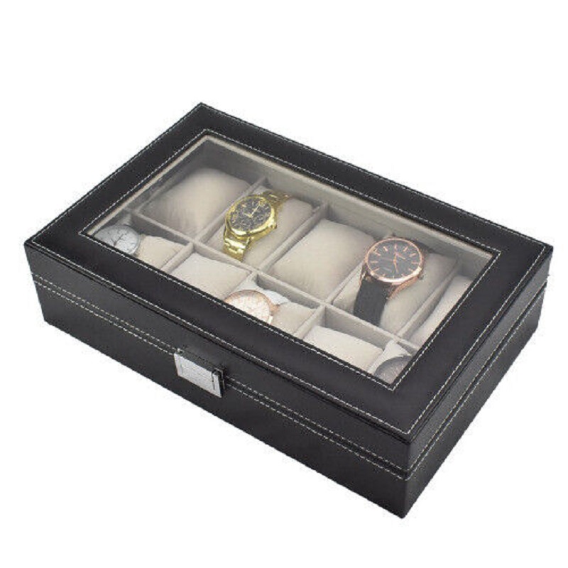 WellZone Fashion Style 5/6/10/ - Watch Display Storage Box Carbon Fiber ulasan dan harga