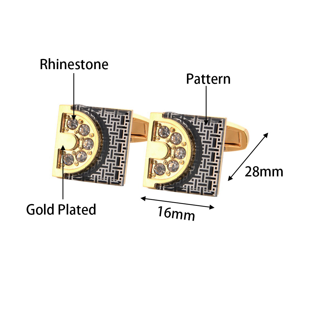 Gold Tone Cufflinks Tie Bar Se - Tie Clip Bar Set Stainless Steel ulasan dan harga