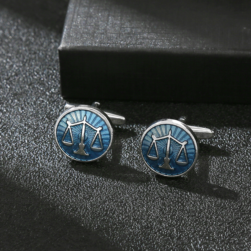 New Product Exquisite Round Bl - Cufflinks Men Stainless Steel Luxury ulasan dan harga