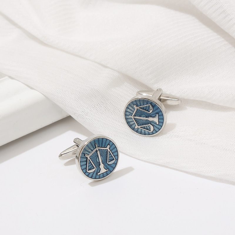 New Product Exquisite Round Bl - Cufflinks Men Stainless Steel Luxury ulasan dan harga
