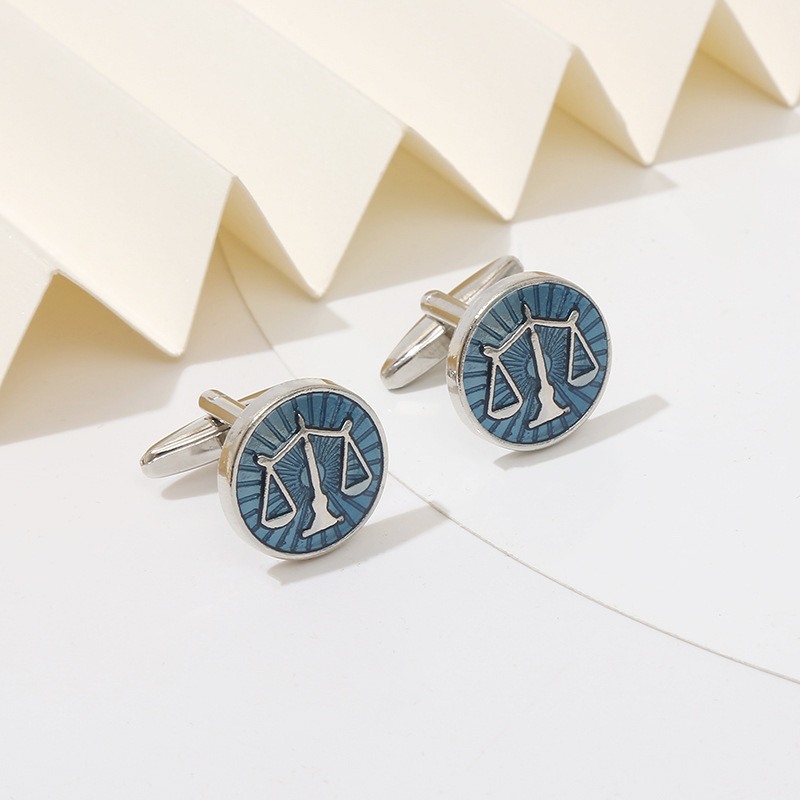 New Product Exquisite Round Bl - Cufflinks Men Stainless Steel Luxury ulasan dan harga